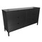 Homeroots 59" Black Charcoal Six Drawer Double Dresser 490830 - alternate 1