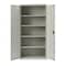 Hirsh Storage Cabinet, 72 in H, 36 in W, 18 in D, Recessed Twist, Keyed, Light Gray, 4 Shelves 22006 - alternate 15