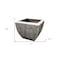 Homeroots Large Distressed And Ribbed Flower Pot Planter 274806 - alternate 4
