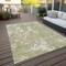 Homeroots 10' X 14' Artichoke Green And Ivory Abstract Washable Indoor Outdoor Area Rug 600065 - alternate 6