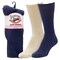Railroad Sock Womens Crew Socks, 83% Cotton, 15% Nylon, 2% Spandex, Black/Burgundy/Cream/Navy, 2 PK 641 - alternate 6