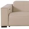 Homeroots 110" Beige Top Grain Leather Reclining Metal USB Sofa 720300 - alternate 9