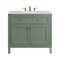 James Martin Vanities Chicago 36 in. Single Vanity, Smokey Celadon, w/ 3 CM Arctic Fall Solid Surface Top 503-V36-SC-3AF - alternate 1