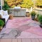 Homeroots 5' X 8' Blush And Gray Abstract Washable Indoor Outdoor Area Rug 631828 - alternate 8