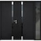 Vdomdoors Steel Double Doors Cynex 6777 Black Sidelight Exterior Window Stainless Inserts Single Modern Paint CYNEX6777DEXD-BLK-RH-O-W72+16 x H80 - alternate 1