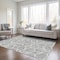 Homeroots 8' X 10' Gray And Ivory Geometric Washable Indoor Outdoor Area Rug 613010 - alternate 7