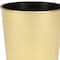 Homeroots 5in Gold Recycled Plastic Indoor Outdoor Round Pot Planter 488243 - alternate 4