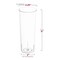 Smarty Had A Party 10 oz. Clear Round High Ball Disposable Plastic Cups (250 Cups), 250PK 2621-CASE - alternate 9