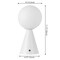 Jonathan Y Macie 11.75" Modern Minimalist Globe Rechargeable/Cordless Dimmable Integrated LED Table Lamp w, 2PK JYL7159E-SET2 - alternate 7