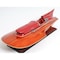 Homeroots 10" Solid Wood Hand Painted Ferrari Hydroplane Large Model Boat 401947 - alternate 5