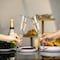 Dinewares 4 Piece Elegant Crystal Set Wedding Champagne Glasses with Diamond Rhinestone Accents and a QI004759.GD.4 - alternate 8
