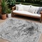 Homeroots 9' X 12' Gray Charcoal And Silver Abstract Washable Indoor Outdoor Area Rug 577960 - alternate 1