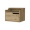 Homeroots 13" Beige Wood One Drawer Floating Nightstand 546198 - alternate 16