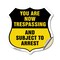 Signmission No Trespassing Shield Sign You Are Now T, 18 Inch X 18 Inch, Vinyl Decal SHI-D-18-412 - alternate 1
