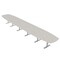 Skutchi Designs Arc Boat Conference Table With Power, 48 in W, 264 in L HAR-ABOT-48X264-T-K458-NA - alternate 1