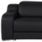 Homeroots 89in Black and Silver Italian Leather Power Reclining Loveseat With Storage 633758 - alternate 7