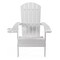 Homeroots 35" White Heavy Duty Plastic Adirondack Chair 530702 - alternate 1