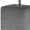 Homeroots 12" Gray Ceramic Square Table Lamp With White Shade 643293 - alternate 3
