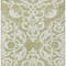 Homeroots 9' X 12' Sage And Ivory Damask Washable Indoor Outdoor Area Rug 614399 - alternate 6