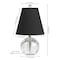 Jonathan Y Goddard 16" Crystal Ball/Metal LED Table Lamp, Clear/Black JYL2079B - alternate 6