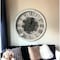 Homeroots Rustic White Industrial Gear Vintage Wall Clock 401297 - alternate 3