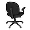 Regency Comfort Series Swivel Fabric Computer Task Chair - Armless - Black 105-AA-BK - alternate 9