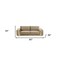 Homeroots 90" Beige Velvet Sofa With Gold Legs 491054 - alternate 8