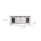 Homeroots 79" White Solid Wood Cabinet Enclosed Storage Distressed TV Stand 528707 - alternate 7