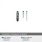 Amerock Carrione 2-1/2 in 64 mm Length Marble Black/Satin Nickel Cabinet Knob BP36647MBKG10 - alternate 7