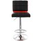 Elama 2 Piece Adjustable Faux Leather Two Toned Bar Stool in Black and Red ELM-744-BLK-RED - alternate 8