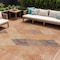 Homeroots 8' X 10' Orange Peach And Ruby Red Argyle Washable Indoor Outdoor Area Rug 613720 - alternate 1