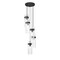 Z-Lite Fontaine 5 Light Chandelier, Matte Black, 14.5 In W x 15 In H 7002P5-5R-MB - alternate 5