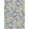 Homeroots 8' X 10' Beige Blue And Green Geometric Washable Indoor Outdoor Area Rug 609121 - alternate 8