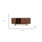 Homeroots Vintage Style Walnut Veneer Six Drawer Dresser 473107 - alternate 5