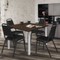 Regency Square Kee Breakroom Table W/ 4 Restaurant Stack Chairs, 48 in W, 48 in L, Neo Walnut TB4848NWBPCM29BK - alternate 6