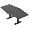 Skutchi Designs 6 Person Conference Table With Power Unit | 6' Hexagon Table | Harmony Series HAR-HEX.IR-48X72-T.BK-WA7949-NA - alternate 1