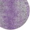 Homeroots 8' Plum Purple And Silver Round Oriental Washable Indoor Outdoor Area Rug 588836 - alternate 8