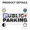 Signmission Public Parking Right, 18 Inch x 48 Inch, Vinyl Banner B-30823 - alternate 5