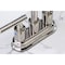 Kingston Brass Double-Handle 4" Centerset Bar Faucet, Polished Nickel KB8496CML - alternate 6
