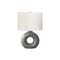 Monarch Specialties Lighting, 24"h, Table Lamp, Dark Grey Ceramic, Ivory / Cream Shade, Contemporary I 9667 - alternate 1