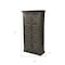 Homeroots 72in Dark Brown Solid Wood Pantry Or Storage Closet 489034 - alternate 5