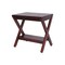 Homeroots Compact X Shape Teak Shower Outdoor Bench With Shelf In Brown Finish 376688 - alternate 1