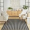 Homeroots 4' X 6' Black And Ivory Geometric Indoor Outdoor Area Rug 554803 - alternate 9