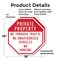 Signmission Private Property No Through Traffic, 18 inch X 18 inch, Plastic Sign, 2PK OC-P-2PACK-18-156 - alternate 7