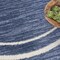 Homeroots 6' Navy Blue And Ivory Round Indoor Outdoor Area Rug 545976 - alternate 7