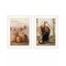 Homeroots Set Of Two Pumpkins with A Black Cat 1 White Framed Print Wall Art, 2PK 407942 - alternate 1