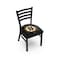 Holland Bar Stool Co BlackLogo Chair, VinylSeat L00418BosBru - alternate 1