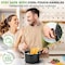 Nutrichef 5qt Pasta Pot with Strainer Lid & Pasta Fork NCMK2217 - alternate 5