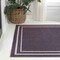 Jonathan Y Sloane Classic 2-Stripe Border Non-Slip Machine-Washable Dark Purple/Light Purple 4ft x 6ft Area Rug WSH125C-4 - alternate 4