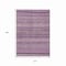 Homeroots 10' X 14' Plum And Lilac Striped Washable Indoor Outdoor Area Rug 615361 - alternate 6